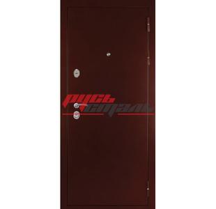 металлическая антивандальная дверь оборудована тремя петлями